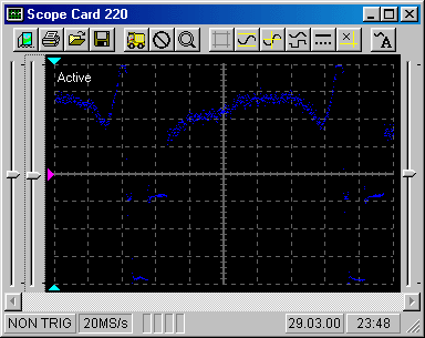 Protek SC 220 shows a signal...