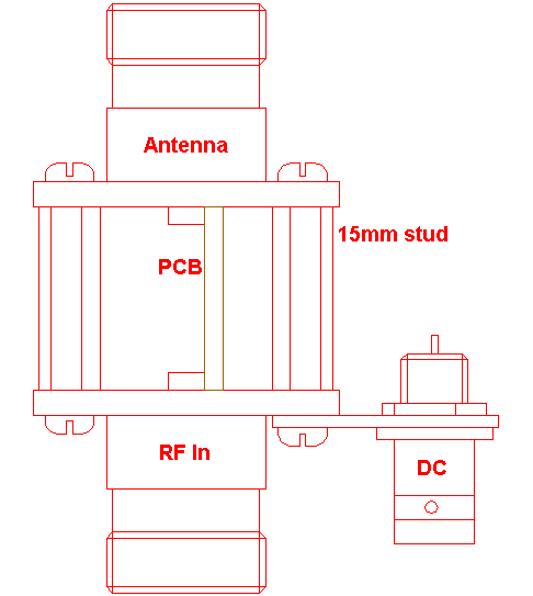 Side view RF Head for Wifi VSWR indicator