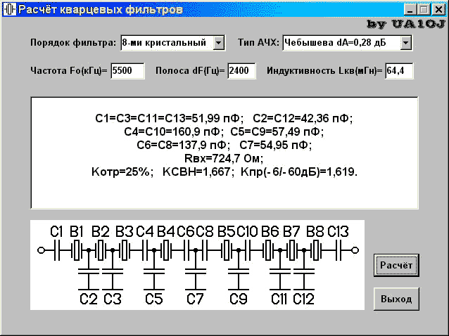 Программа Расчета Кварцевых Фильтров
