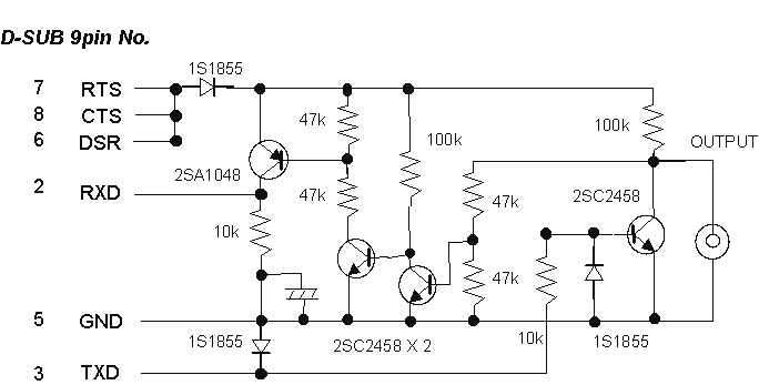 ICOM IC-V circuito de interfaz